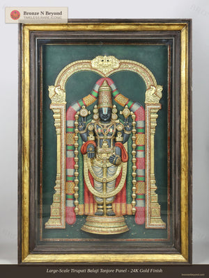 Tirupati Balaji (Venkateshvara) Tanjore Painting