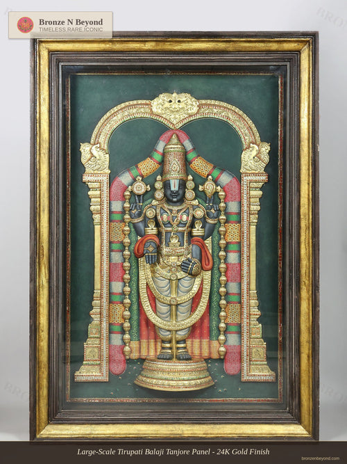 Tirupati Balaji (Venkateshvara) Tanjore Painting
