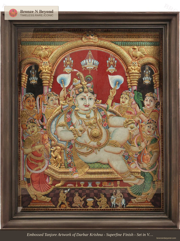 Darbar Krishna Tanjore Painting