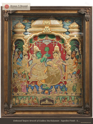 Sita Kalyanam Tanjore Painting