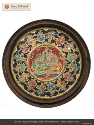 Radha Krishna Rasalila Tanjore Painting