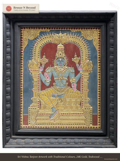 Lord Vishnu Tanjore Painting
