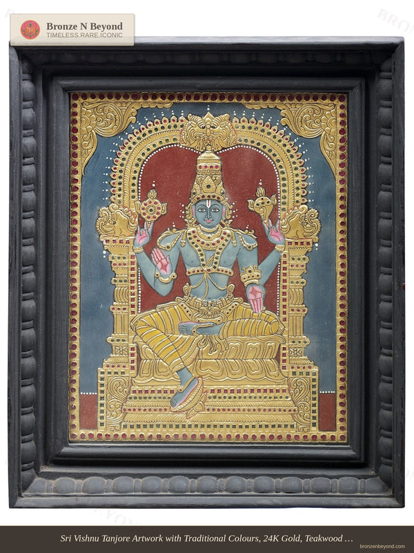 Lord Vishnu Tanjore Painting