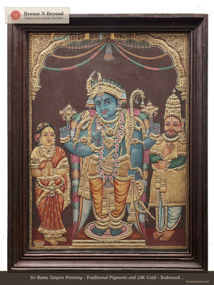Lord Rama Tanjore Painting