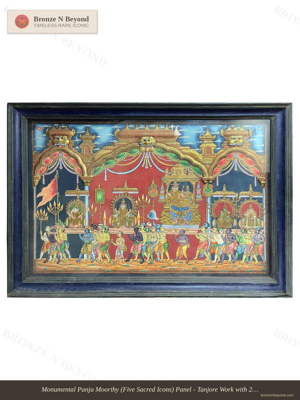 Large Panja Moorthy Tanjore Painting
