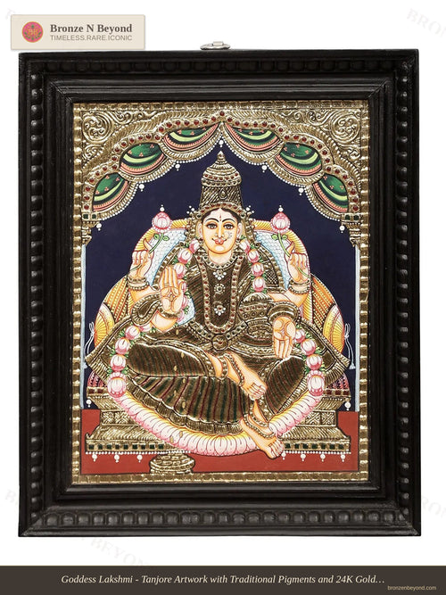Goddess Lakshmi Tanjore Painting