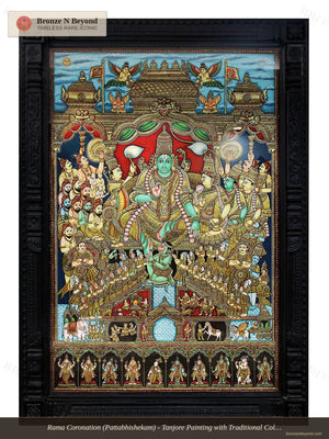 Sri Rama Pattabhishekam Tanjore Painting