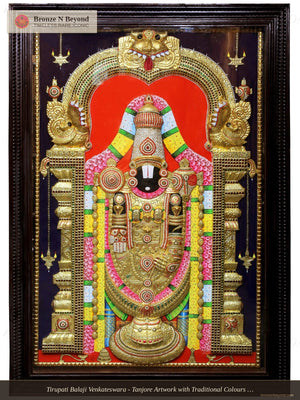 Tirupati Balaji (Venkateshvara) Tanjore Painting
