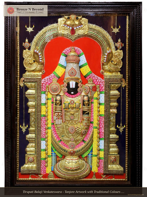 Tirupati Balaji (Venkateshvara) Tanjore Painting