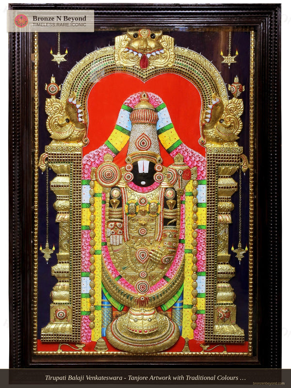 Tirupati Balaji (Venkateshvara) Tanjore Painting