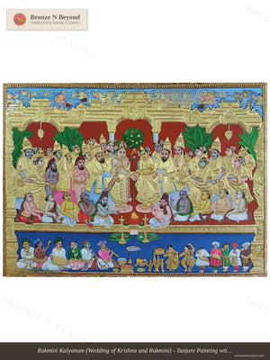 Rukmini Kalyanam Tanjore Painting