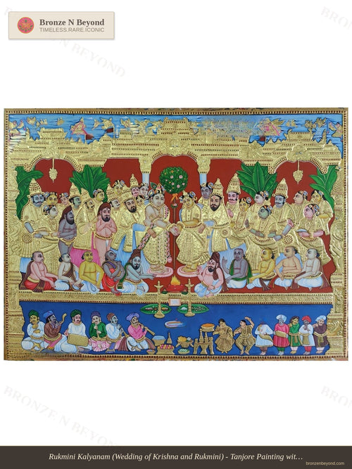 Rukmini Kalyanam Tanjore Painting
