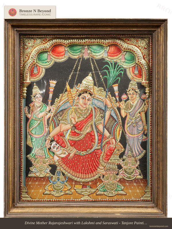 Goddess Rajarajeshwari Tanjore Painting