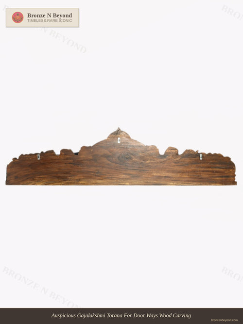 Auspicious Gajalakshmi Torana For Door Ways Wood Carving