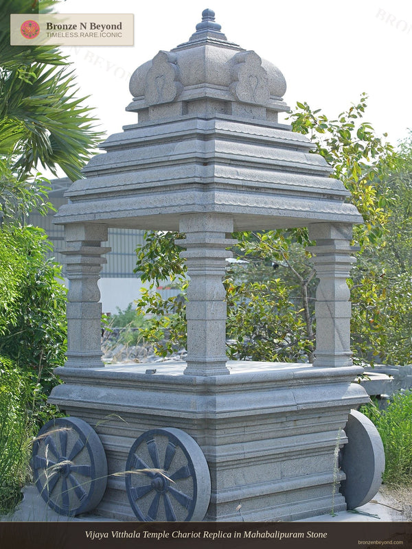 Vijaya Vitthala Temple Chariot Replica in Mahabalipuram Stone
