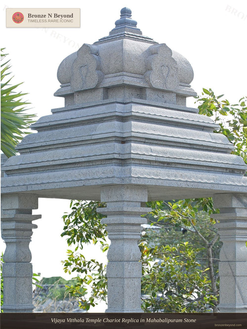 Vijaya Vitthala Temple Chariot Replica in Mahabalipuram Stone