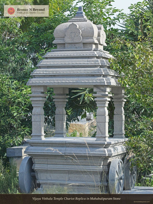 Vijaya Vitthala Temple Chariot Replica in Mahabalipuram Stone