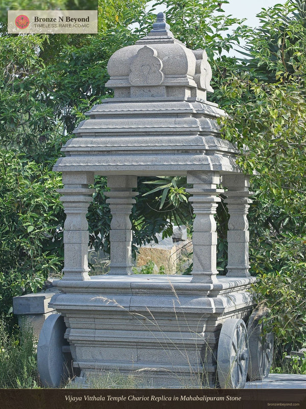 Vijaya Vitthala Temple Chariot Replica in Mahabalipuram Stone