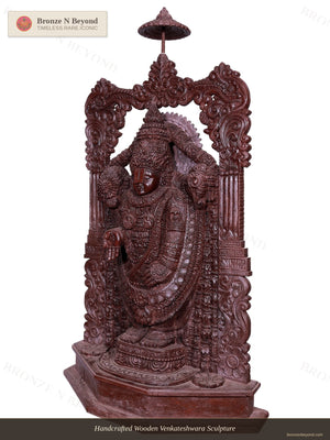 Tirupati Balaji Wood Sculpture