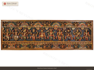 Polychrome Wooden Dashavatara Panel
