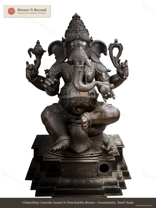 Lord Ganapati in Panchaloha Bronze