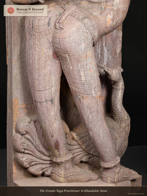 The Female Yoga Practitioner in Khandolite Stone