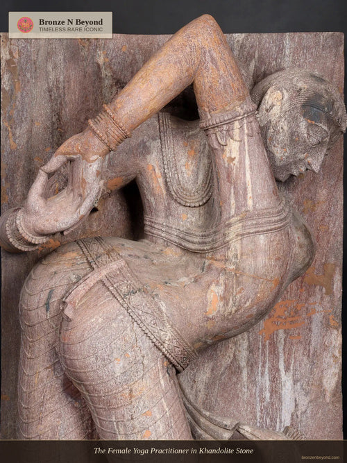 The Female Yoga Practitioner in Khandolite Stone