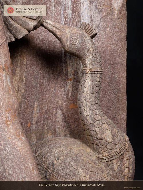 The Female Yoga Practitioner in Khandolite Stone