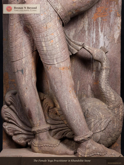 The Female Yoga Practitioner in Khandolite Stone