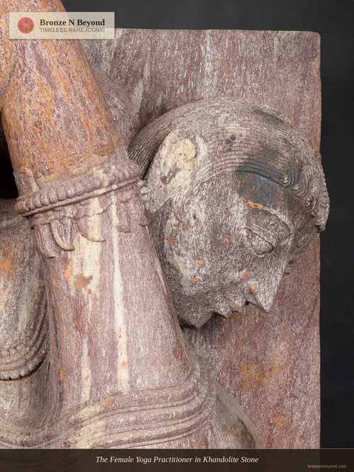 The Female Yoga Practitioner in Khandolite Stone