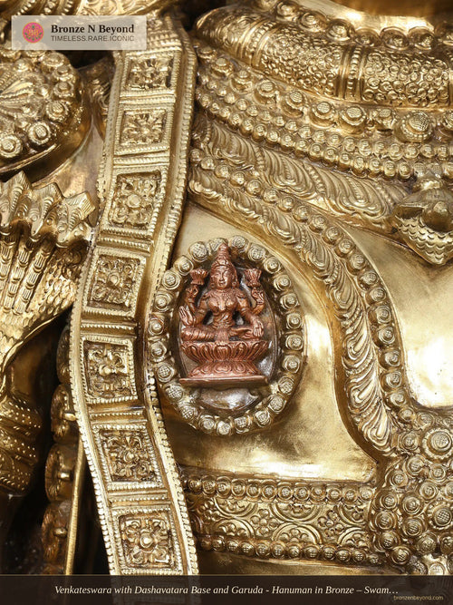 Venkateswara with Dashavatara Base and Garuda - Hanuman in Bronze – Swamimalai, Tamil Nadu