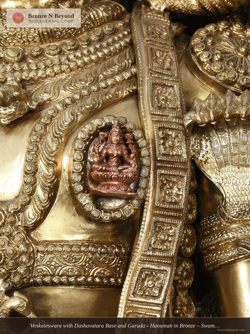 Venkateswara with Dashavatara Base and Garuda - Hanuman in Bronze – Swamimalai, Tamil Nadu