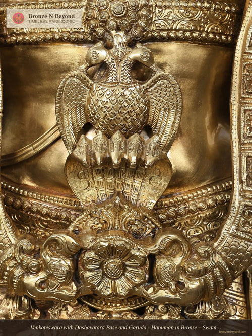 Venkateswara with Dashavatara Base and Garuda - Hanuman in Bronze – Swamimalai, Tamil Nadu