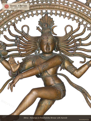 Shiva - Nataraja in Panchaloha Bronze with Aureole