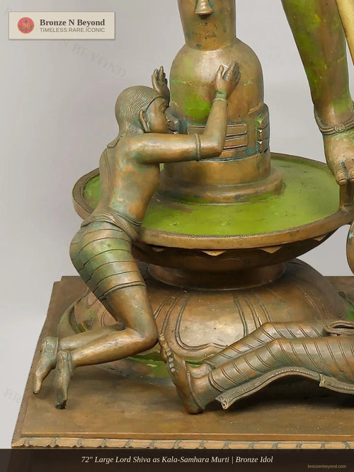 72" Large Lord Shiva as Kala-Samhara Murti | Bronze Idol