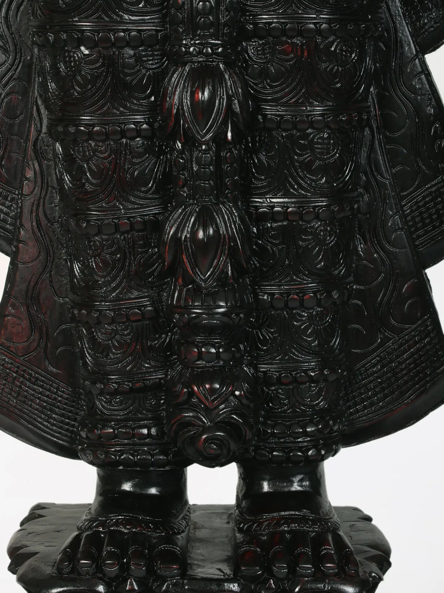 63" Large Statue of Lord Tirupati Balaji (Venkateshvara) in Wood | Wood Carved Figurine for Temple
