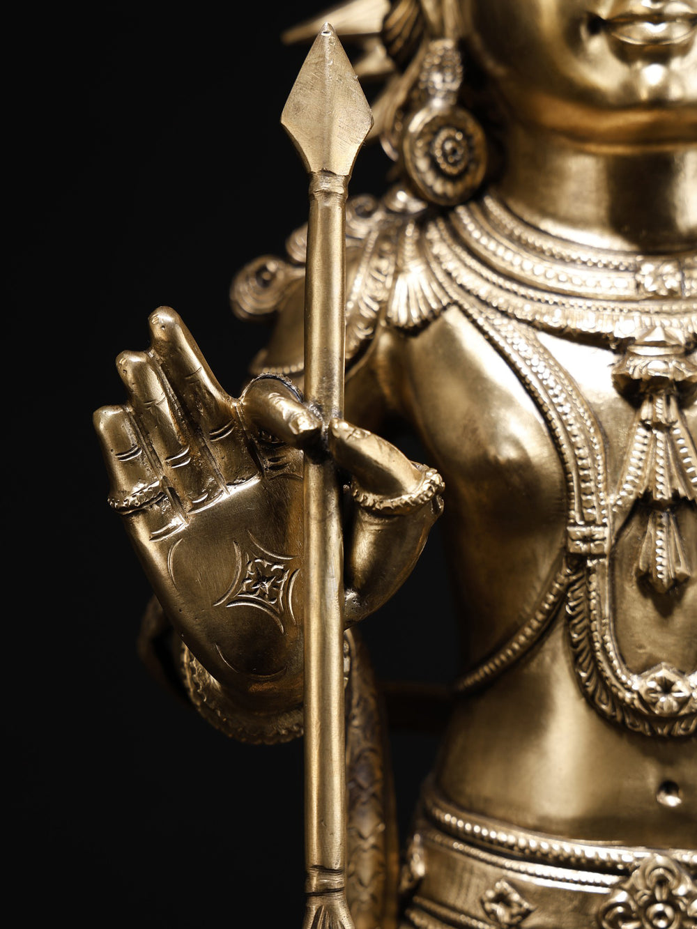 Rama Lalla with Bow and Arrow on Lotus Base in Bronze