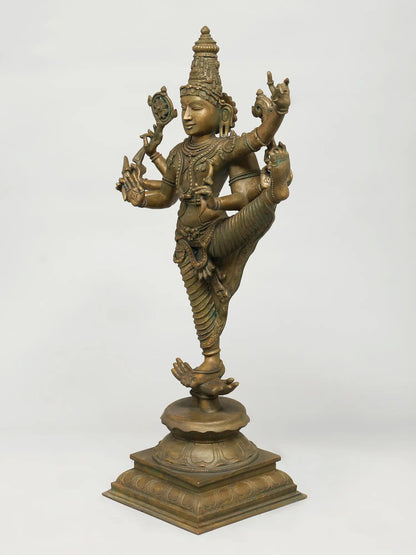 25" Ulagalantha Perumal (Lost-Wax) | Panchaloha Bronze from Swamimalai
