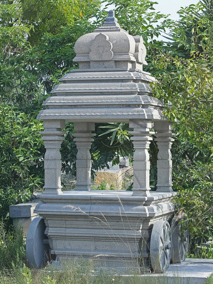 135" Vijaya Vittala Temple Hampi | Hand Carved Granite Stone Statue | Temple Statue for Garden