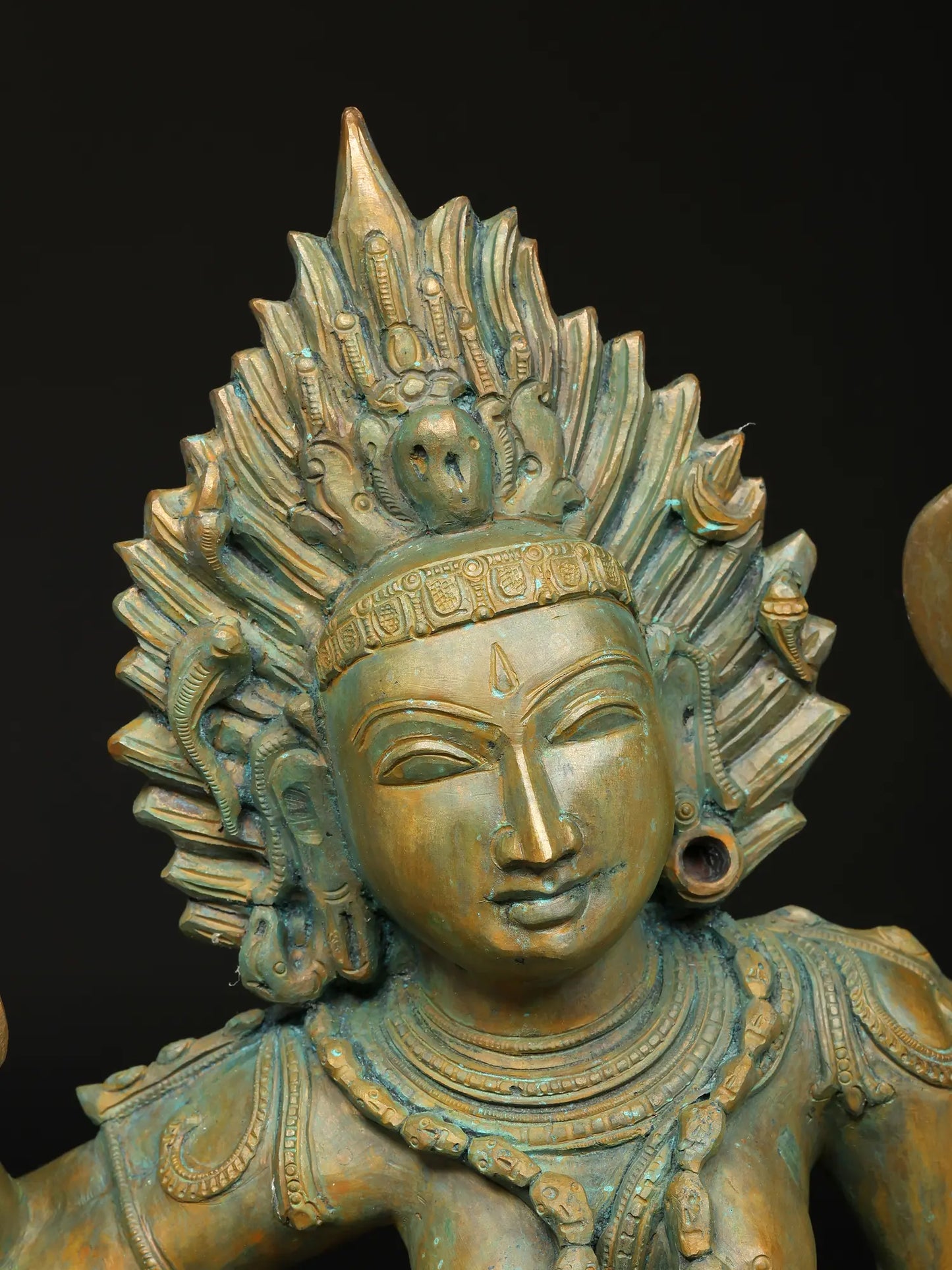 21" Dancing Goddess Kali with Four Arms | Panchaloha Bronze Statue from Swamimalai