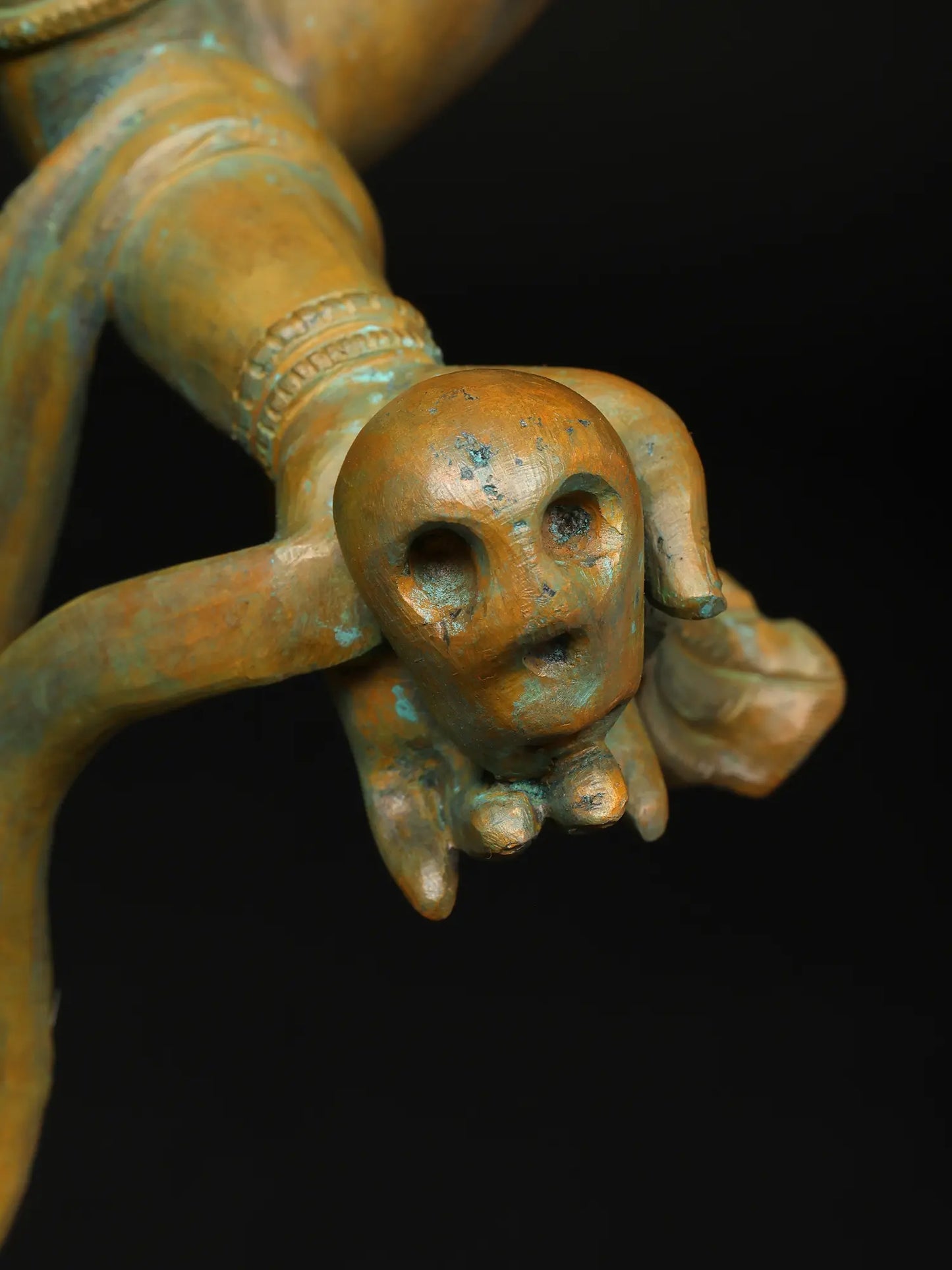 21" Dancing Goddess Kali with Four Arms | Panchaloha Bronze Statue from Swamimalai