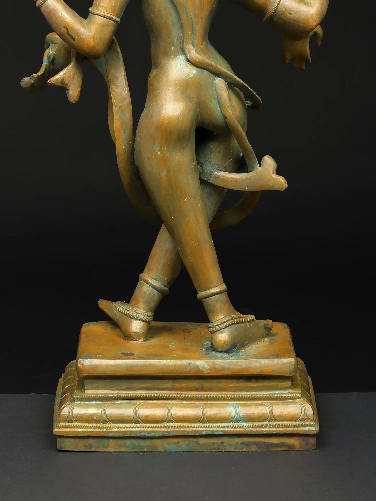21" Dancing Goddess Kali with Four Arms | Panchaloha Bronze Statue from Swamimalai