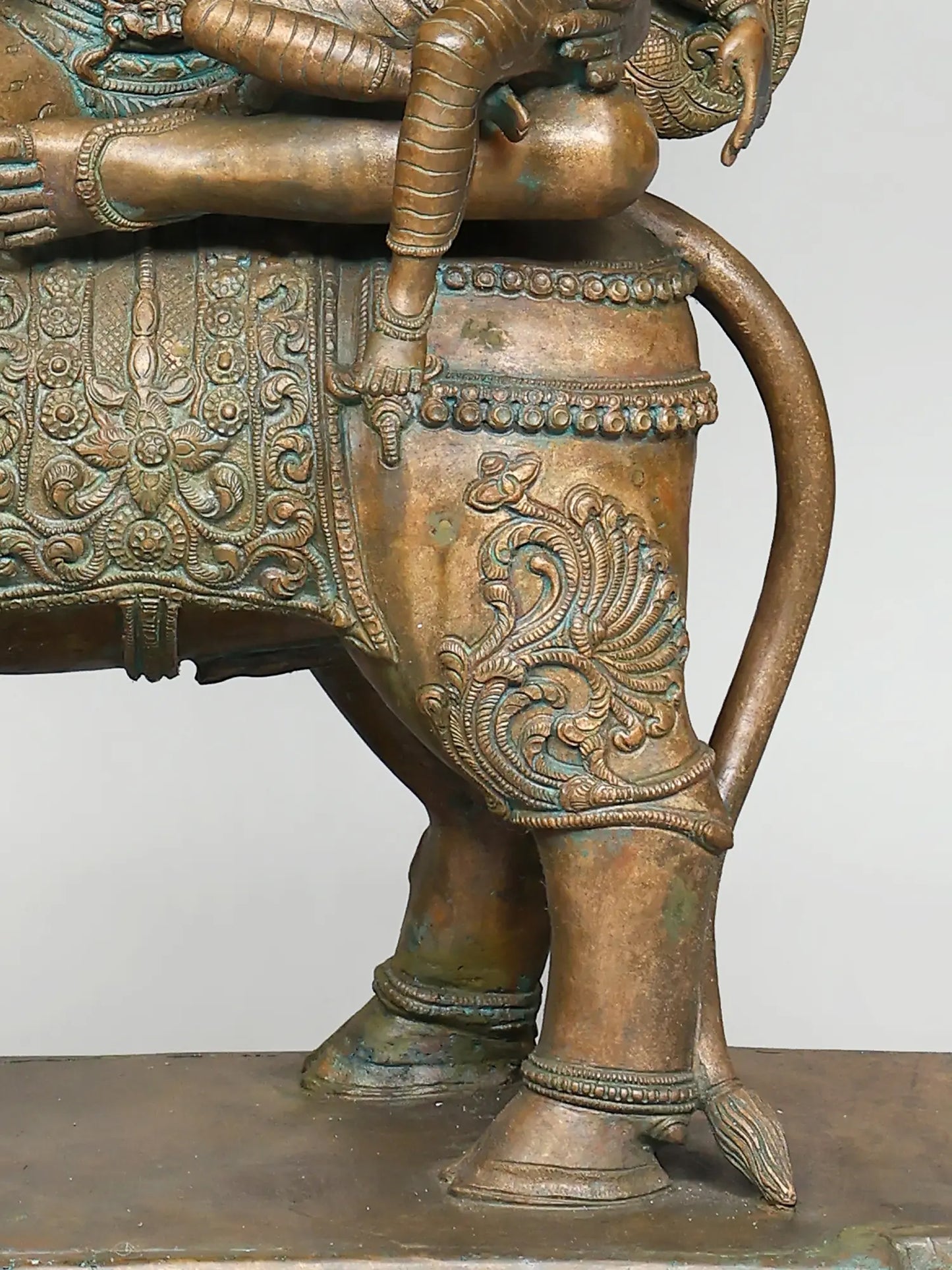 36" Superfine Pradosha Moorthy (Lord Shiva and Goddess Parvati on Nandi) | Panchaloha Bronze from Swamimalai