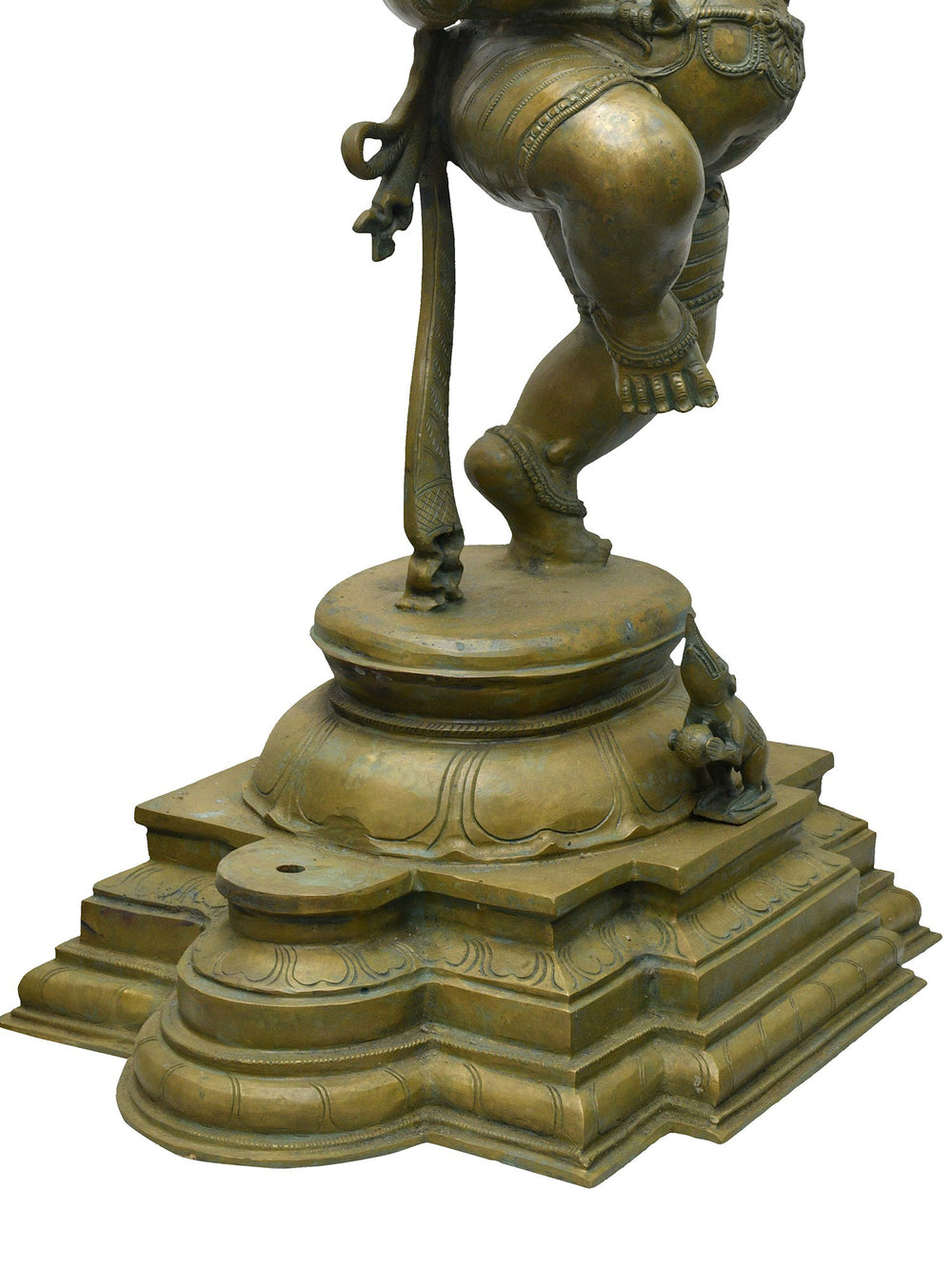 Six-Armed Dancing Ganesha with Modaka and Mushaka in Bronze – Swamimalai, Tamil Nadu