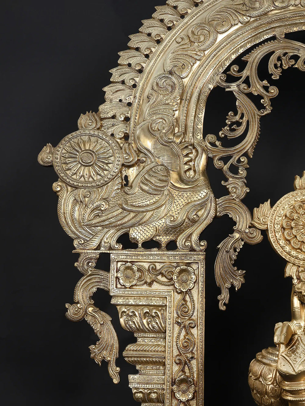 Venkateswara with Dashavatara Base and Garuda - Hanuman in Bronze – Swamimalai, Tamil Nadu