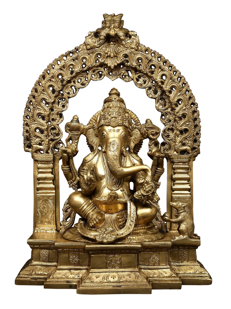 Ganesha bronze statue