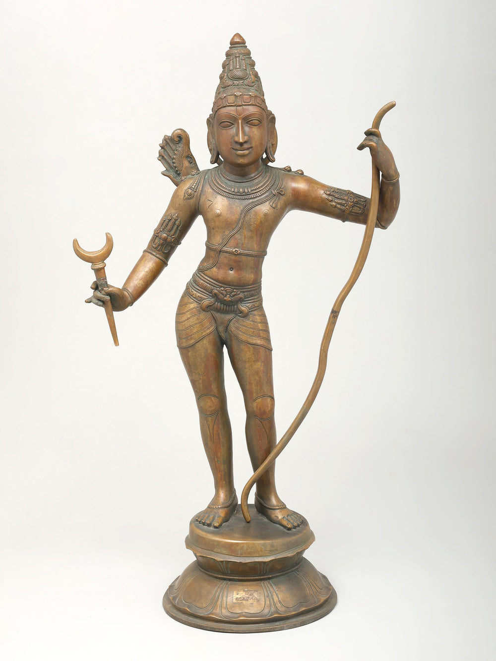 Classical Chola Style Rama Darbar with Rama, Sita, Lakshmana and Hanuman in Panchaloha Bronze – Swamimalai, Tamil Nadu