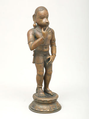 Classical Chola Style Rama Darbar with Rama, Sita, Lakshmana and Hanuman in Panchaloha Bronze – Swamimalai, Tamil Nadu