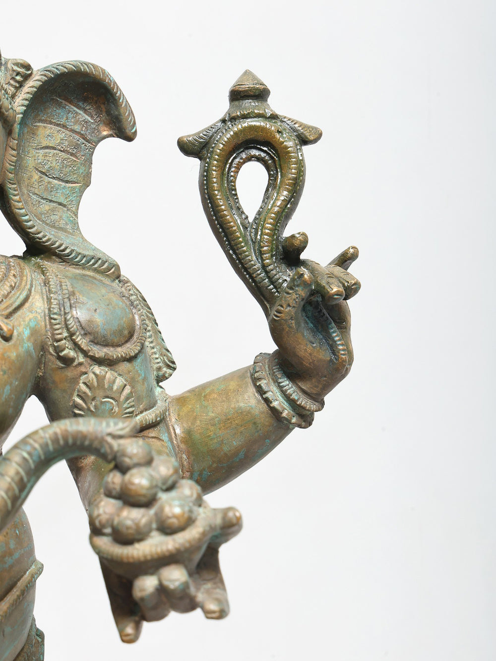 Standing Four-Armed Ganesha on Lotus Pedestal in Panchaloha Bronze – Swamimalai, Tamil Nadu