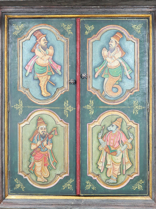 Grand Shiva Parvati Mandapam | Embossed Tanjore Painting